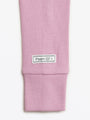 Solid Mauve PJ Long Sleeve Set Ribbed Cotton-Bamboo Blend