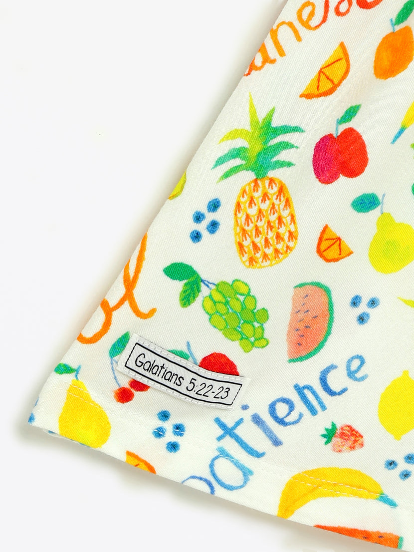 Fruit of the Spirit Short Sleeve Twirl Dress Bamboo