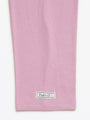 Solid Mauve Womens Nightgown PJ Ribbed Cotton-Bamboo Blend