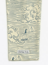 Walking on Water Womens Nightgown PJ Ribbed Cotton/Bamboo Blend