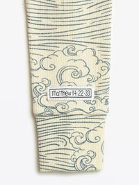 Walking on Water PJ Footless Onesie Ribbed Cotton/Bamboo Blend