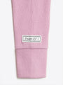 Solid Mauve PJ Footless Onesie Ribbed Cotton-Bamboo Blend