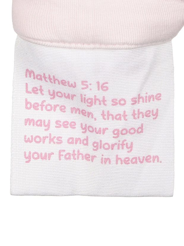 Kids Shine Prayer Pocket Heavenly Pink Leggings