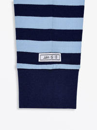 No Greater Love Blue Womens PJ Jogger Set Cotton