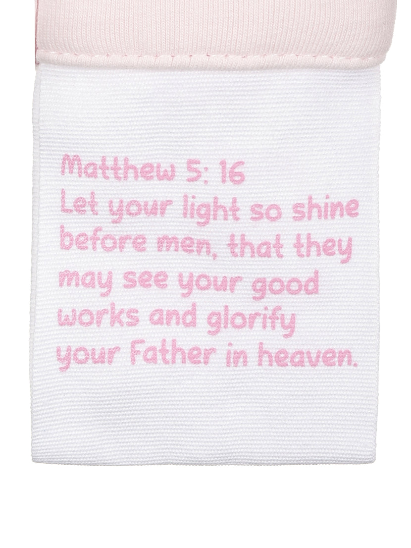 Baby Shine Prayer Pocket Heavenly Pink Leggings