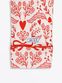 No Greater Love Pink Women's PJ Notch Collar Set Bamboo