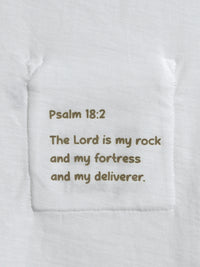 Baby White Prayer Pocket Cotton | Long Sleeve