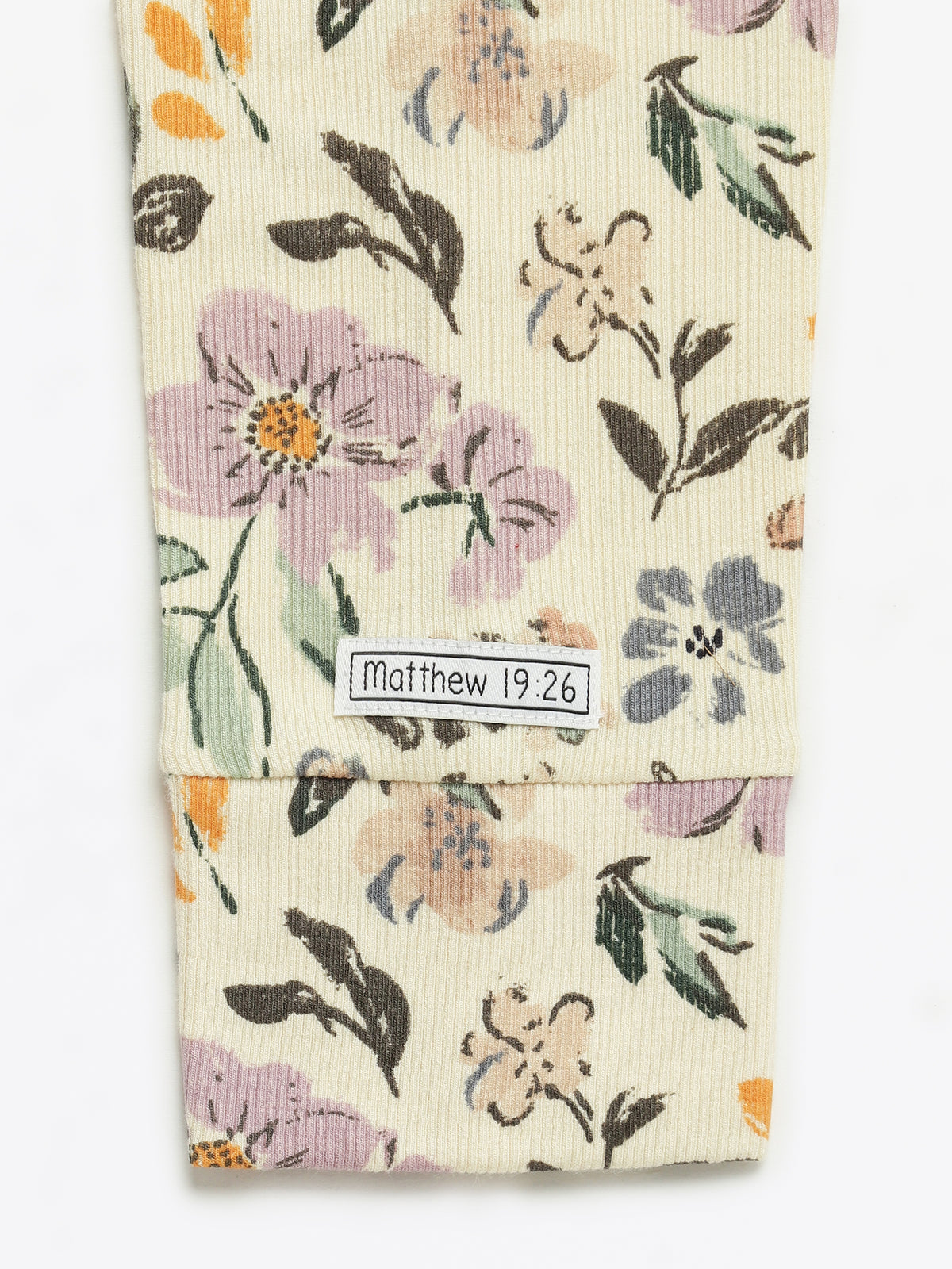 All Things Are Possible Womens Nightgown PJ Ribbed Cotton/Bamboo Blend