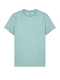 Kids Solid Teal Prayer Pocket T-Shirt Cotton | Short Sleeve
