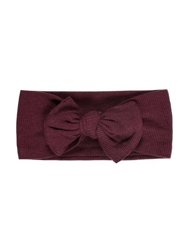 God's Got My Back Fig Headband Ribbed Cotton-Bamboo Blend