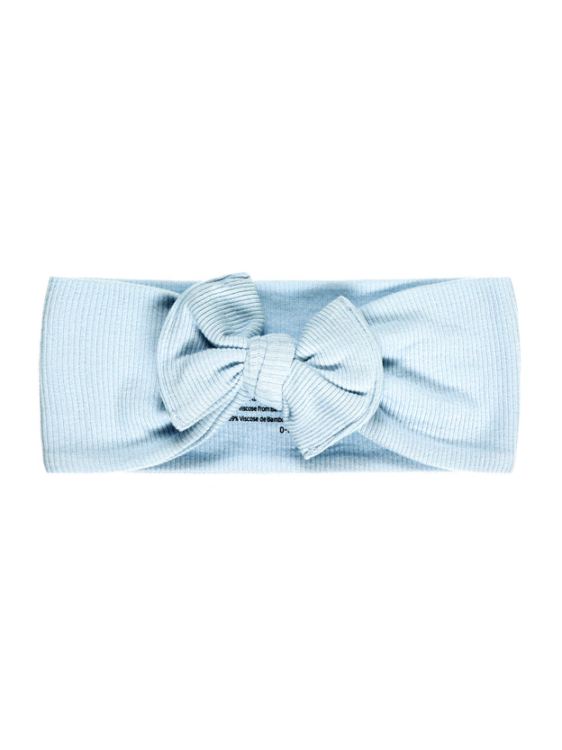 God's Got My Back Blue Headband Ribbed Cotton-Bamboo Blend