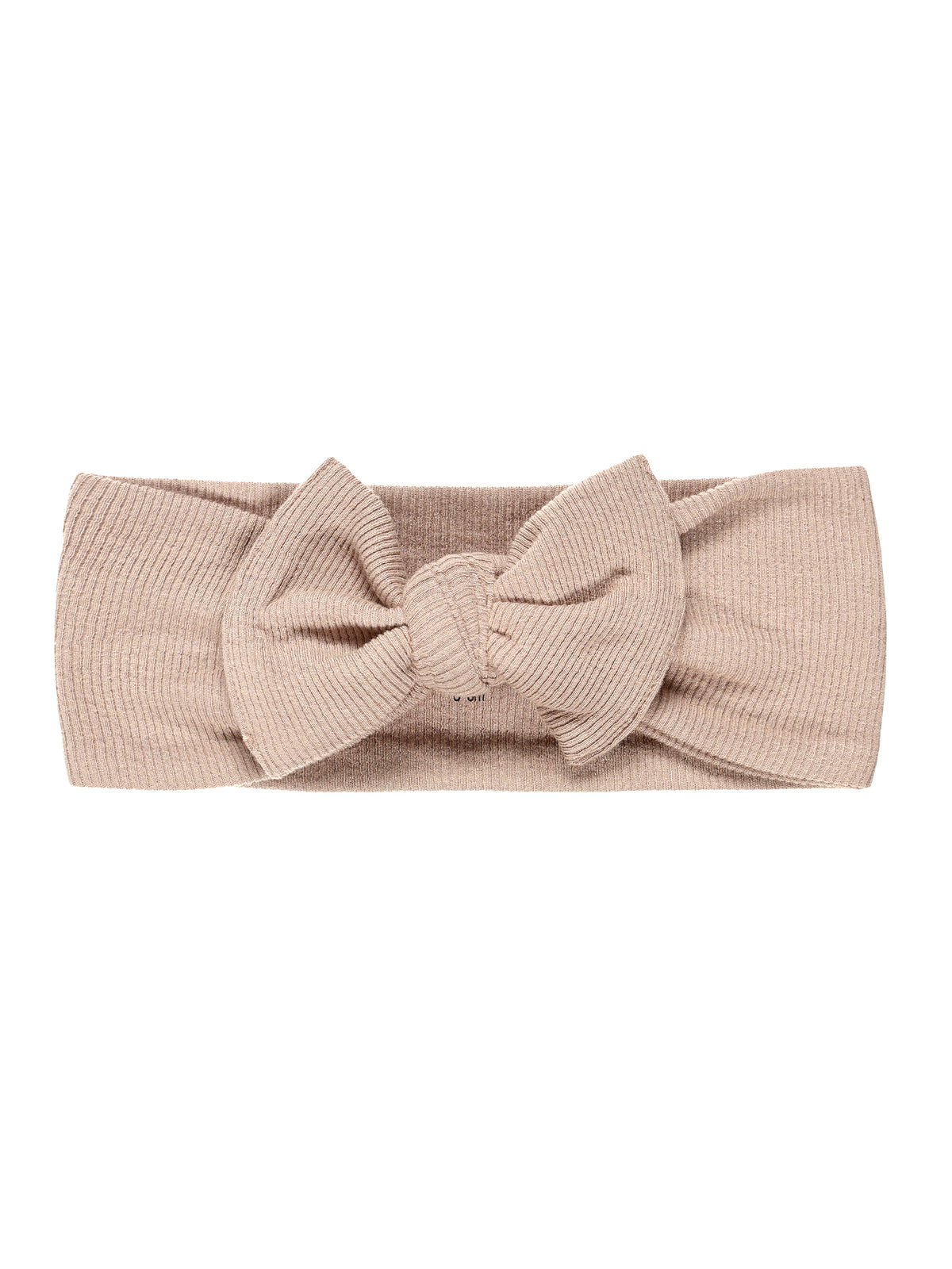 God's Got My Back Beige Headband Ribbed Cotton-Bamboo Blend