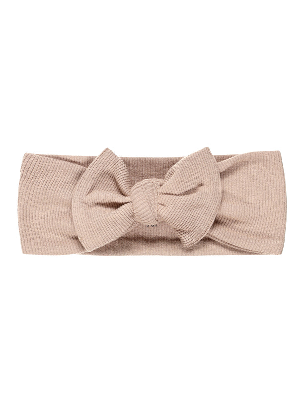 God's Got My Back Beige Headband Ribbed Cotton-Bamboo Blend