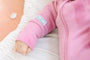 Solid Mauve PJ Footless Onesie Ribbed Cotton-Bamboo Blend