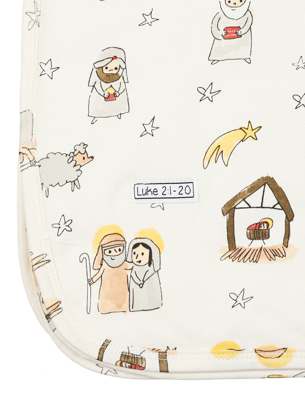 Away in a Manger Blanket Cotton