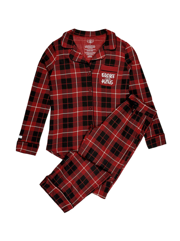 Newborn King PJ Womens Notch Collar Set Bamboo