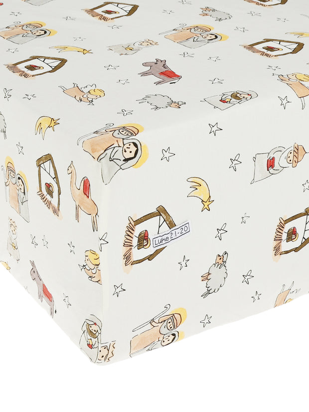 Away in a Manger Bedsheet Cotton
