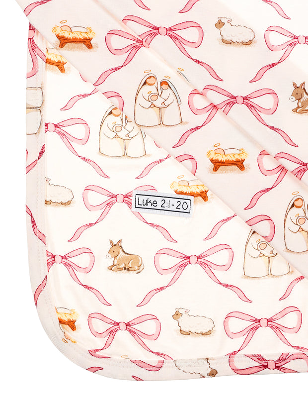 Let Us Adore Him Swaddle Bamboo