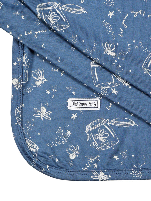 Let Your Light Shine Fireflies Swaddle Bamboo