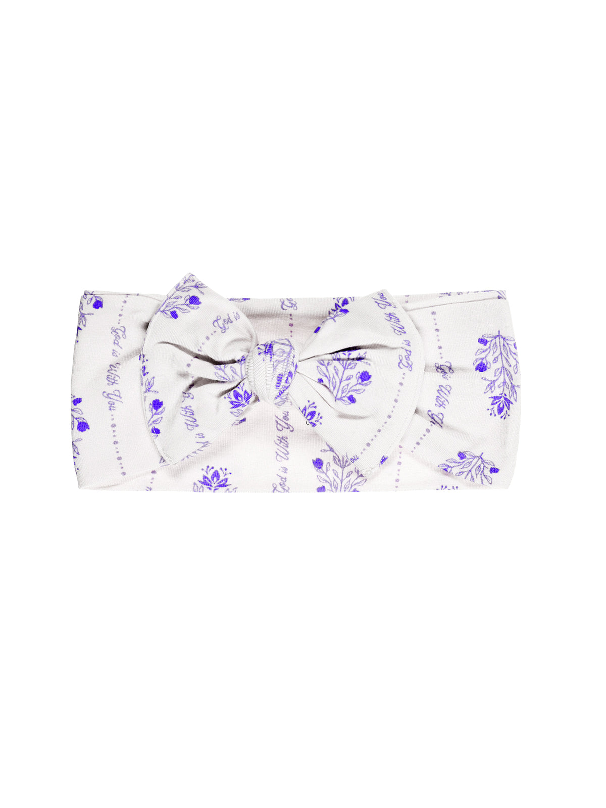 God is With You Floral Headband Bamboo