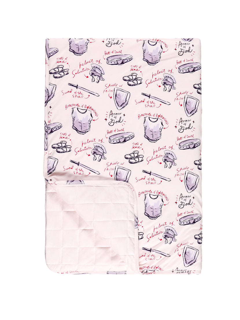 Armor of God Pink Blanket Bamboo