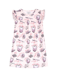 Armor of God Pink PJ Girls Nightgown Polyester