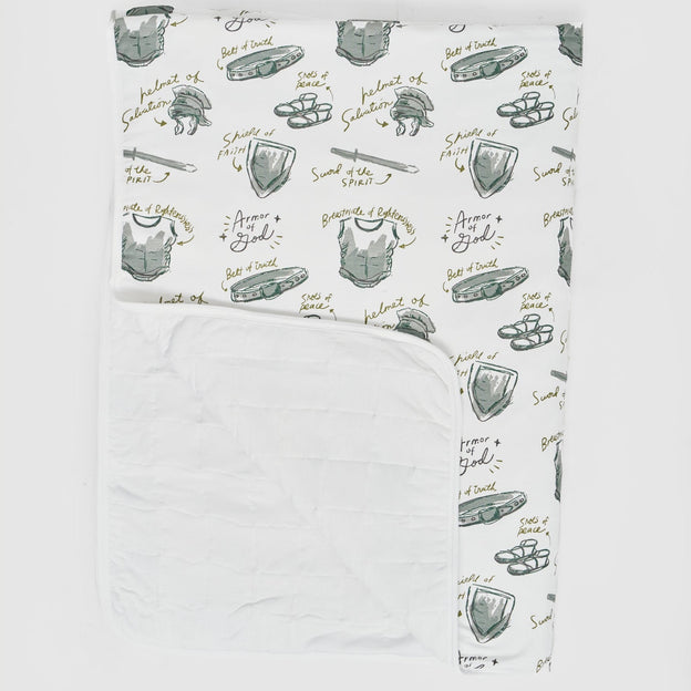 Armor of God White Blanket Bamboo