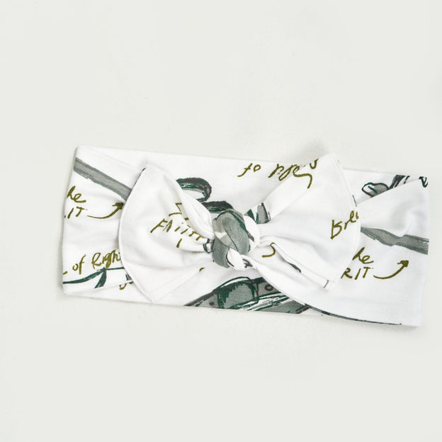 Armor of God White Headband Bamboo