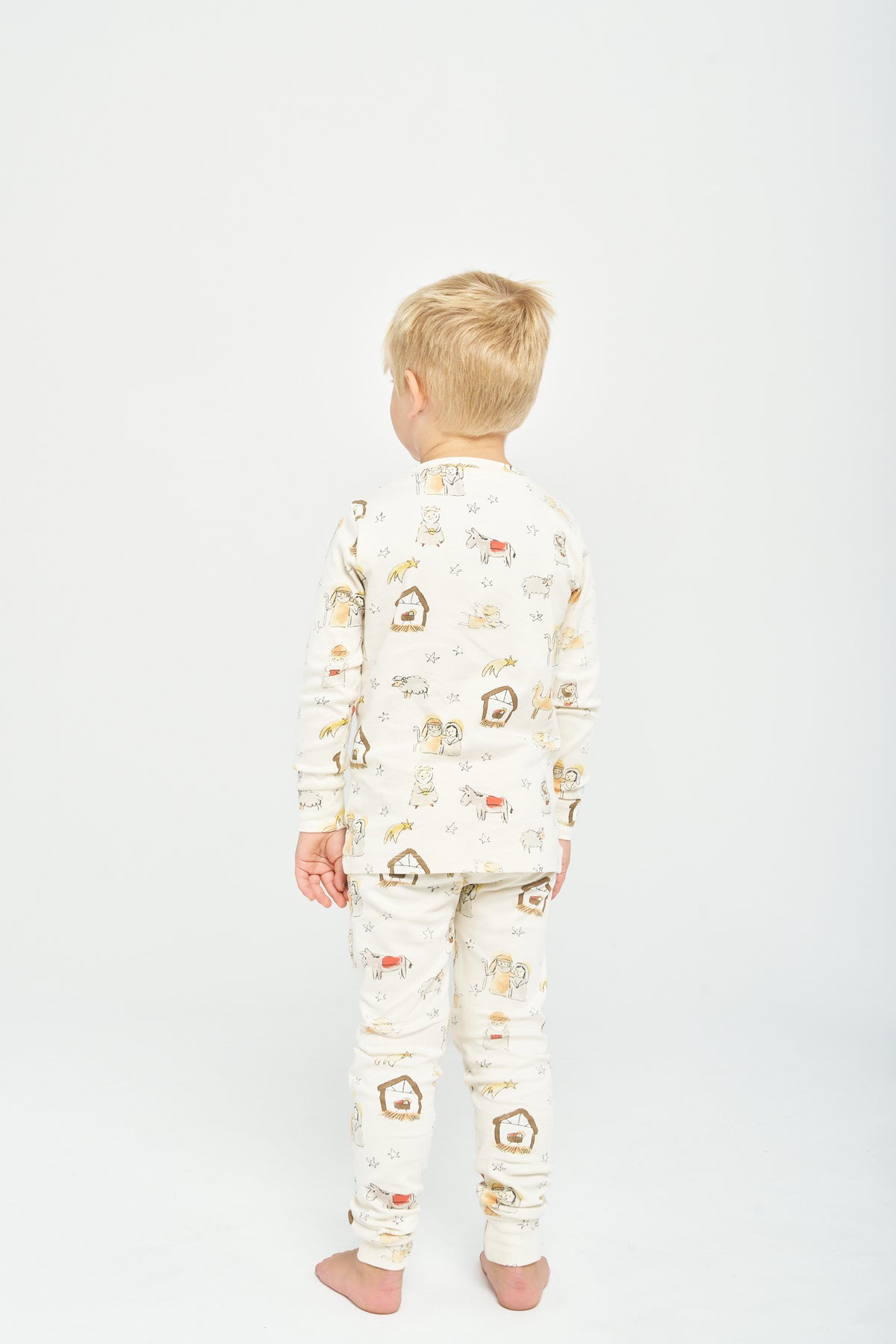 Away in a Manger PJ Long Sleeve Set Cotton