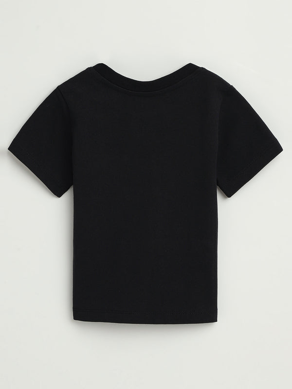 Baby Black Prayer Pocket T-Shirt Cotton | Short Sleeve