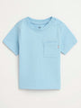 Baby Blue Prayer Pocket T-Shirt Cotton | Short Sleeve