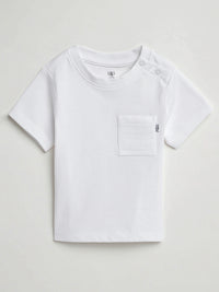 Baby White Prayer Pocket T-Shirt Cotton | Short Sleeve
