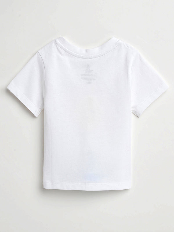Baby White Prayer Pocket T-Shirt Cotton | Short Sleeve