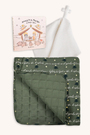 Baby Boy Stocking Stuffer Bundle - Board Book, Cross Lovey and Baby Blanket