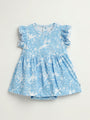 Birds of the Air Short Sleeve Twirl Dress Bodysuit Cotton