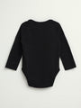 Baby Black Prayer Pocket Bodysuit | Long Sleeve