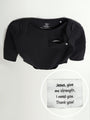 Baby Black Prayer Pocket Bodysuit | Long Sleeve