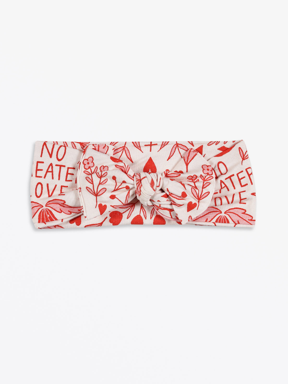 No Greater Love Pink Headband Bamboo