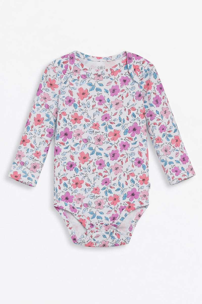 God is Love Long Sleeve Bodysuit Cotton