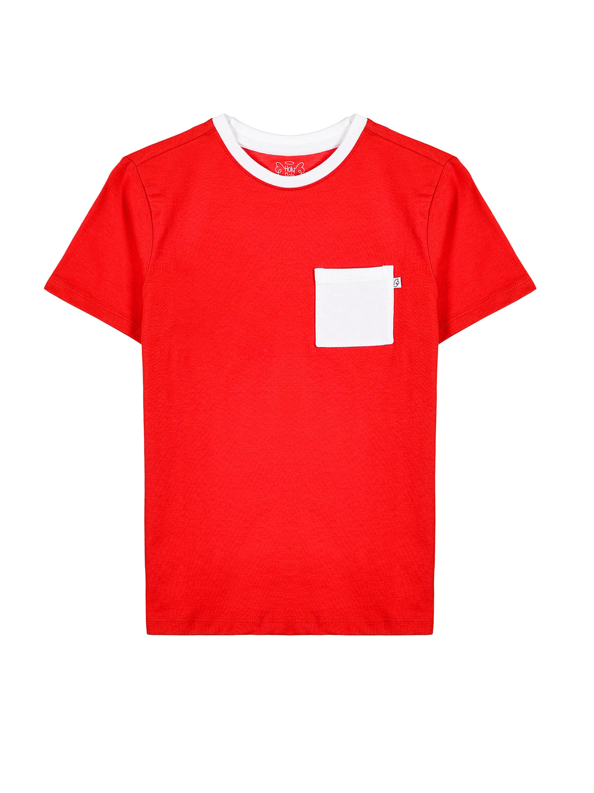 Kids Shine Red Prayer Pocket T-Shirt | Short Sleeve