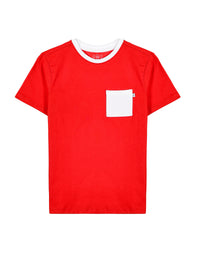 Kids Shine Red Prayer Pocket T-Shirt | Short Sleeve