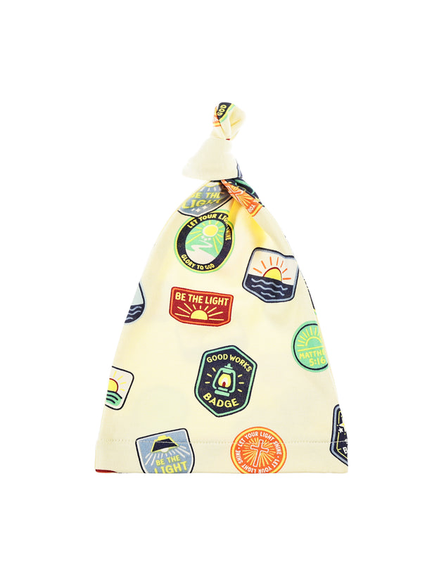 Be the Light Badges Knotted Hat Cotton