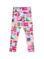 Kids Rejoice in the Lord Floral Leggings