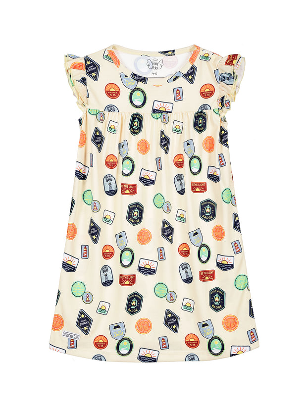 Be the Light Badges PJ Girls Nightgown Polyester