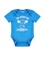 Baby He Gives Me Strength Bodysuit Cotton | Short Sleeve