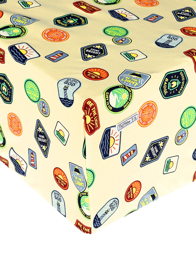 Be the Light Badges Bedsheet Cotton
