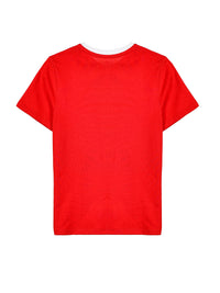 Kids Shine Red Prayer Pocket T-Shirt | Short Sleeve