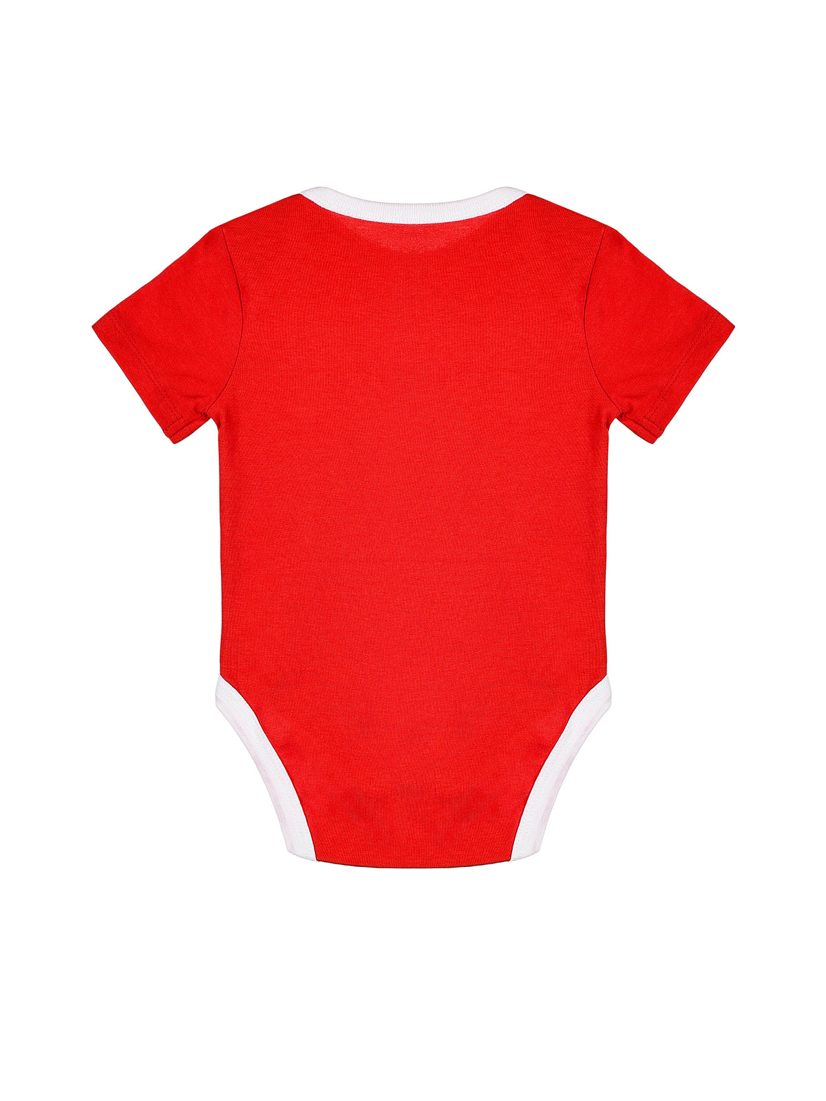 Baby Shine Red Prayer Pocket Bodysuit | Short Sleeve