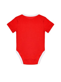 Baby Shine Red Prayer Pocket Bodysuit | Short Sleeve