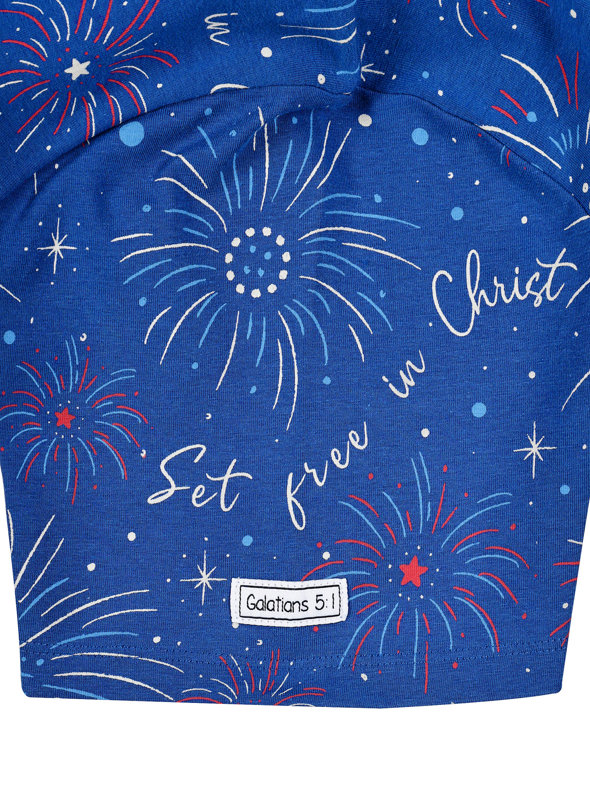 Set Free in Christ Womens PJ Nightgown Cotton